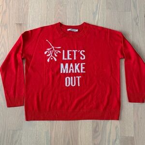 ASOS Red Crewneck Holiday Sweater